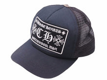 Load image into Gallery viewer, Chrome Hearts クロムハーツ トラッカーキャップ 新型 CH コットン 925シルバー ブラック 美品 中古 41345