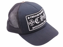 Load image into Gallery viewer, Chrome Hearts クロムハーツ トラッカーキャップ 新型 CH コットン 925シルバー ブラック 美品 中古 41345