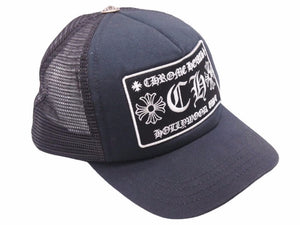 Chrome Hearts クロムハーツ トラッカーキャップ 新型 CH コットン 925シルバー ブラック 美品 中古 41345