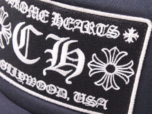 Load image into Gallery viewer, Chrome Hearts クロムハーツ トラッカーキャップ 新型 CH コットン 925シルバー ブラック 美品 中古 41345
