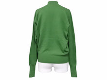 Load image into Gallery viewer, 美品 HERMES エルメス ニット ハイネック グリーン トップス カシミヤ サイズL 中古 41348