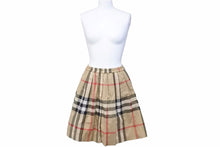Load image into Gallery viewer, 極美品 BURBERRY バーバリー スカート ティッシ期 新タグ ハウスチェック 8039522 ベージュ 14Y164㎝ 中古 41349