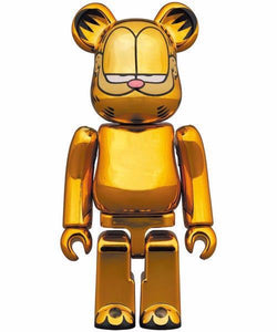 MEDICOM TOY メディコムトイBE@RBRICK GARFIELD GOLD CHROME ガーフィールド 100％ 400％ 未使用品 41357