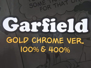 MEDICOM TOY メディコムトイBE@RBRICK GARFIELD GOLD CHROME ガーフィールド 100％ 400％ 未使用品 41357