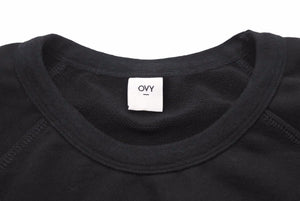 OVY オヴィー スウェットシャツ トレーナー 長袖 Sweat Shirts 無地 コットン ブラック サイズ L 美品 中古 41398