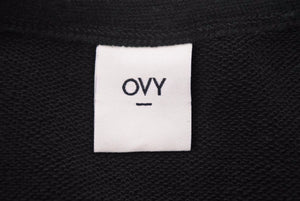 OVY オヴィー スウェットシャツ トレーナー 長袖 Sweat Shirts 無地 コットン ブラック サイズ L 美品 中古 41398