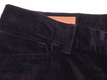 Load image into Gallery viewer, HERMES エルメス セリエ スーツ スラックス パンツ コットン コーデュロイ ブルー 牛革 サイズ44 中古 美品 41401