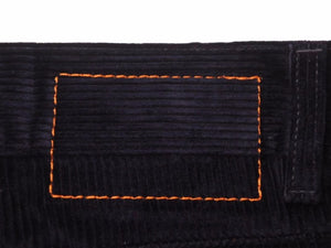 HERMES エルメス セリエ スーツ スラックス パンツ コットン コーデュロイ ブルー 牛革 サイズ44 中古 美品 41401