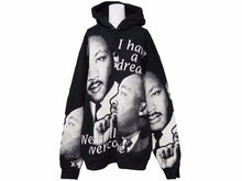 Load image into Gallery viewer, Supreme シュプリーム 18SS MLK Hooded Sweatshirt キング牧師 パーカー ブラック コットン サイズXL 美品 41423