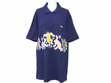 画像をギャラリービューアに読み込む, LACOSTE ラコステ Keith Haring キースへリング ポロシャツ バンド プリント 鹿の子 19SS ネイビー サイズ XS 美品 中古 41425