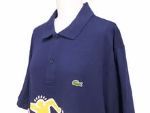 画像をギャラリービューアに読み込む, LACOSTE ラコステ Keith Haring キースへリング ポロシャツ バンド プリント 鹿の子 19SS ネイビー サイズ XS 美品 中古 41425