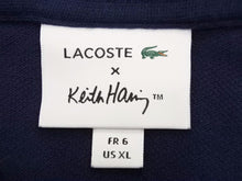 画像をギャラリービューアに読み込む, LACOSTE ラコステ Keith Haring キースへリング ポロシャツ バンド プリント 鹿の子 19SS ネイビー サイズ XS 美品 中古 41425