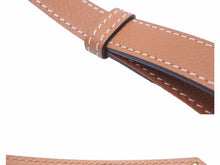 Load image into Gallery viewer, 極美品 HERMES エルメス ケリー ベルト Z刻 2021 ヴォーエプソン ブラウン ゴールド ゴールド金具 中古 41441