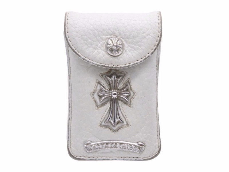 CHROME HEARTS クロムハーツ CHクロス シガレットケース シルバー925 小物 ホワイト 良品 中古 41482