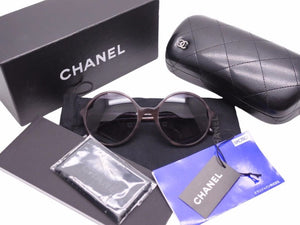 CHANEL シャネル サングラス アイウェア ブラック グレー 小物 0CH5391HA 53□19 140 3N 良品 中古 41483