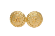 Load image into Gallery viewer, CHANEL シャネル ココマーク イヤリング アクセサリー 小物 ヴィンテージ 両耳 GP ゴールド 美品 中古 41486