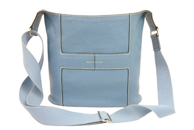 HERMES エルメス グッドニュースPM ブルージーン トリヨンクレマンス ショルダーバッグ □L刻 美品 中古 41495
