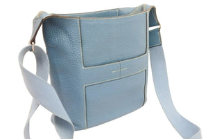 HERMES エルメス グッドニュースPM ブルージーン トリヨンクレマンス ショルダーバッグ □L刻 美品 中古 41495
