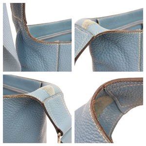 HERMES エルメス グッドニュースPM ブルージーン トリヨンクレマンス ショルダーバッグ □L刻 美品 中古 41495