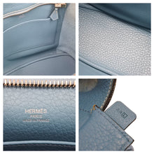 Load image into Gallery viewer, HERMES エルメス グッドニュースPM ブルージーン トリヨンクレマンス ショルダーバッグ □L刻 美品 中古 41495