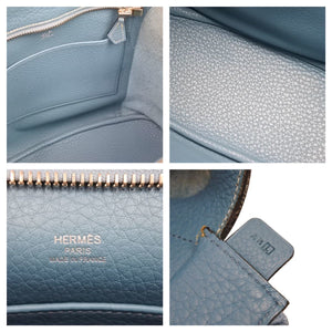 HERMES エルメス グッドニュースPM ブルージーン トリヨンクレマンス ショルダーバッグ □L刻 美品 中古 41495