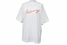 Load image into Gallery viewer, BALENCIAGA バレンシアガ 白 ホワイト Tシャツ レッド xs 583212 TFV63 中古 41524