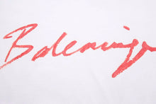 Load image into Gallery viewer, BALENCIAGA バレンシアガ 白 ホワイト Tシャツ レッド xs 583212 TFV63 中古 41524