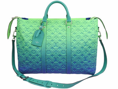 新品同様 LOUS VUITTON ルイヴィトン モノグラム イリュージョン ボストンバック タグ イニシャル入り M59688 22SS 美品 中古 41532