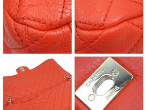 極美品 CHANEL シャネル ジャンボ マトラッセ ショルダーバッグ XXL レッド 2Way チェーンショルダー カーフ デカマト 中古 41539