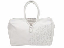 Load image into Gallery viewer, 定価112万 CHROME HEARTS クロムハーツ トートバッグ ゼロピラミッドスタッズレザートートバッグ シルバー925 美品 中古 41541