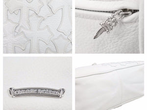 定価112万 CHROME HEARTS クロムハーツ トートバッグ ゼロピラミッドスタッズレザートートバッグ シルバー925 美品 中古 41541