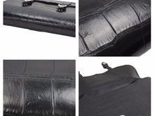 Load image into Gallery viewer, 極美品 クロコダイル CHROME HEARTS クロムハーツ NH ガンスリンガーストラップ ビジネスバッグ ブラック 中古 41543