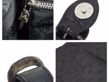 Load image into Gallery viewer, 極美品 クロコダイル CHROME HEARTS クロムハーツ NH ガンスリンガーストラップ ビジネスバッグ ブラック 中古 41543