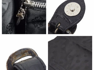 極美品 クロコダイル CHROME HEARTS クロムハーツ NH ガンスリンガーストラップ ビジネスバッグ ブラック 中古 41543