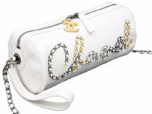 Load image into Gallery viewer, 新品同様 CHANEL シャネル チェーンショルダーバッグ カーフスキン 29番台 ホワイト ゴールド シルバー金具 中古 41544
