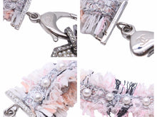Load image into Gallery viewer, 極美品 CHANEL シャネル ネックレス フェイクパール リボン ラインストーン ココマーク シルバー ピンク 小物 A17S 中古 41560