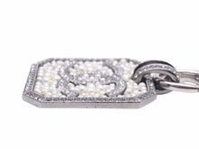 Load image into Gallery viewer, 極美品 CHANEL シャネル ネックレス フェイクパール リボン ラインストーン ココマーク シルバー ピンク 小物 A17S 中古 41560