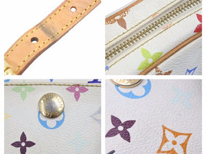 ルイヴィトン LOUIS VUITTON モノグラム マルチカラー リフト ショルダーバッグ ホワイト M40055 中古 41563