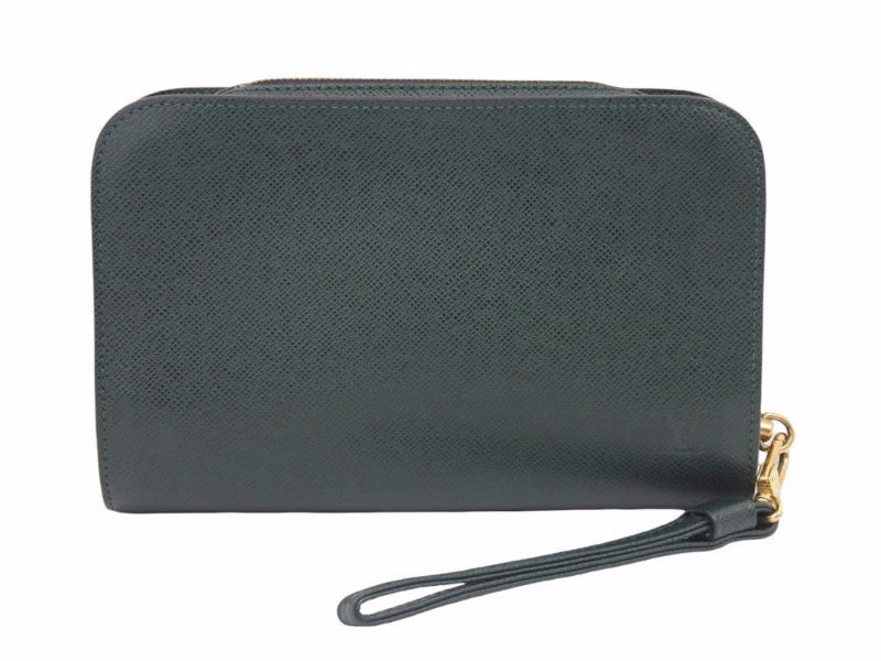 Louis Vuitton ルイヴィトン バイカル タイガ M30184 クラッチバッグ ハンドバッグ グリーン 緑 メンズ 中古 良品 41571