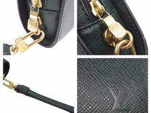画像をギャラリービューアに読み込む, Louis Vuitton ルイヴィトン バイカル タイガ M30184 クラッチバッグ ハンドバッグ グリーン 緑 メンズ 中古 良品 41571