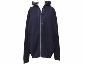 Dior ディオール パーカー オブリーク ジップアップパーカー カシミヤ ネイビー 現行 113M221AT225 メンズ サイズXL 未使用 41585