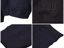 画像をギャラリービューアに読み込む, Dior ディオール パーカー オブリーク ジップアップパーカー カシミヤ ネイビー 現行 113M221AT225 メンズ サイズXL 未使用 41585