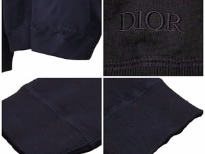 Dior ディオール パーカー オブリーク ジップアップパーカー カシミヤ ネイビー 現行 113M221AT225 メンズ サイズXL 未使用 41585
