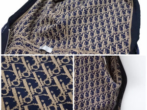 Dior ディオール パーカー オブリーク ジップアップパーカー カシミヤ ネイビー 現行 113M221AT225 メンズ サイズXL 未使用 41585