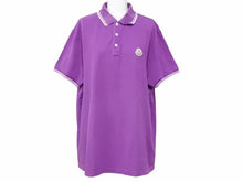 画像をギャラリービューアに読み込む, MONCLER モンクレール ポロシャツ 半袖 MAGLIA POLO MANICA CORTA ワンポイントロゴ 116347 パープル サイズXL 中古 41608