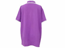 画像をギャラリービューアに読み込む, MONCLER モンクレール ポロシャツ 半袖 MAGLIA POLO MANICA CORTA ワンポイントロゴ 116347 パープル サイズXL 中古 41608