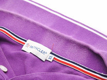 画像をギャラリービューアに読み込む, MONCLER モンクレール ポロシャツ 半袖 MAGLIA POLO MANICA CORTA ワンポイントロゴ 116347 パープル サイズXL 中古 41608