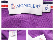 画像をギャラリービューアに読み込む, MONCLER モンクレール ポロシャツ 半袖 MAGLIA POLO MANICA CORTA ワンポイントロゴ 116347 パープル サイズXL 中古 41608