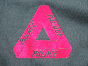 PALACE パレス Ｔシャツ TRI TONK 半袖 カーキ トップス ロゴ ピンク サイズXL 美品 中古 41611