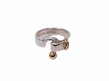 Load image into Gallery viewer, TIFFANY＆CO ティファニー リング 指輪 フック&amp;アイ シルバー925 18Kイエローゴールド 750 4g 7号 美品 中古 41675
